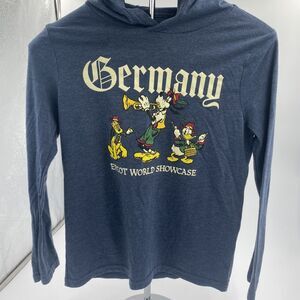 Disney Parks Epcot World Showcase Germany Pluto Goofy & Donald Hoodie Size M